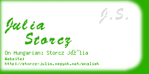 julia storcz business card